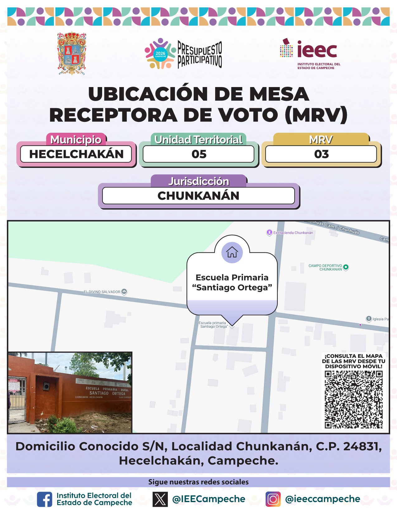 Ubicación de Mesas Hecelchakán 3